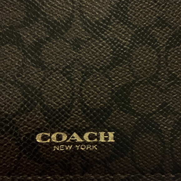 Coach Black Signature Wristlet - Picture 2 of 4